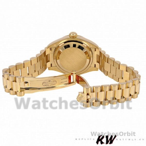 Replica Rolex Datejust-279178 da donna, 28 mm, quadrante viola lilla, lunetta scanalata, Lady viola lilla