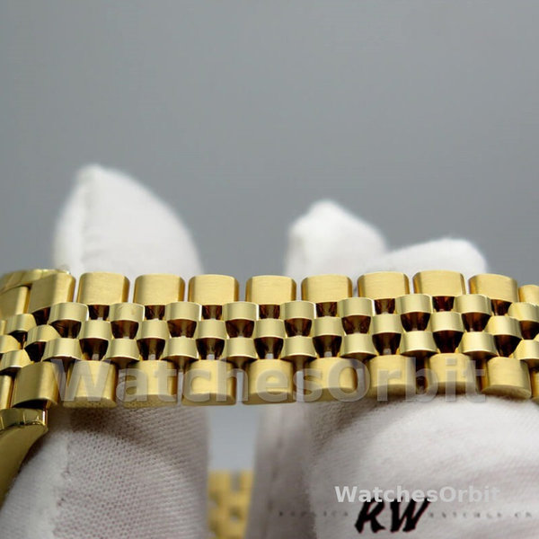 Replica Dames Rolex Datejust-279178, 28mm, Zilveren wijzerplaat, Diamant, Geelgoud, Lady Silver
