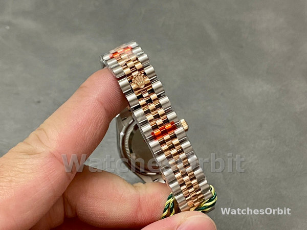 Replica Dames Rolex Datejust 28mm Chocolade Diamond Dial m279135rbr 0018 Dames Chocolade Dial