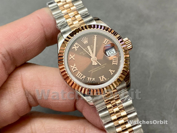 Replica Rolex Datejust 28 Chocolate Index Stahl & Roségold m279171 0009 Damenuhr Exklusives Design