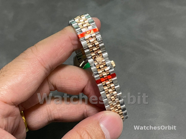 Rolex Datejust 28 Chocolate Index Steel & Rose Gold m279171 0017