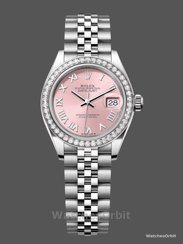 Rolex Datejust 28 Pink Roman Jubilee 279384RBR 0005 Women's Watch