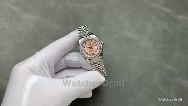 Replique Rolex Datejust 28mm Pink Roman Jubilee Dial Femmes - 279384RBR 0005 Pink Dial