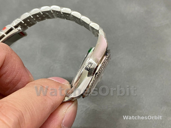 Womens Rolex Datejust 28-m279384RBR, Silver Dial, Diamond Bezel, Women’s Silver Dial Replica Watch Image