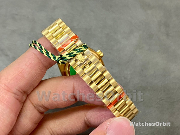 Replica Rolex Datejust 28mm Oro giallo 18 carati Donna - 279138RBR 0006 Quadrante champagne