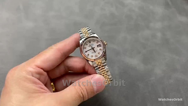 Replique Rolex Day Date-18038 unisexe, or jaune, cadran oeil de tigre, cadran original oeil de tigre