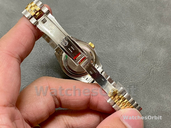 Womens Rolex Datejust 28mm Yellow Gold & Steel m279173 0011 Womens Champagne Dial Replica Watch Image