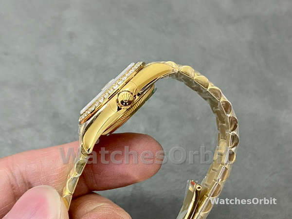 Womens Rolex Datejust 28mm MOP Dial Yellow Gold Womens  - M279138RBR 0015 MOP Dial Replica Watch Image