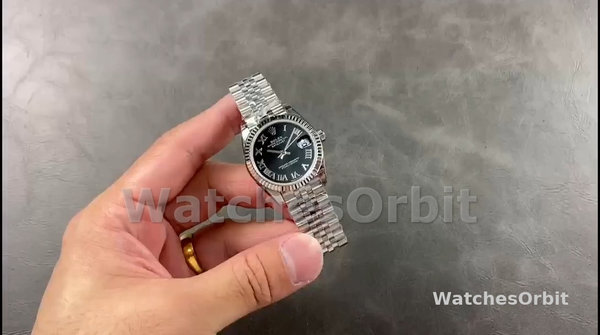 Replique Rolex Day Date 36-128349RBR 0053 unisexe, or blanc, bracelet président, rose