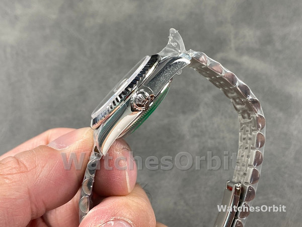 Unisexs Rolex Day Date 36-128349RBR 0053, White Gold, President Bracelet, Pink Replica Watch Image