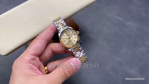 Replique Rolex Datejust 31-278273 0014, cadran champagne, Cadran champagne pour femme