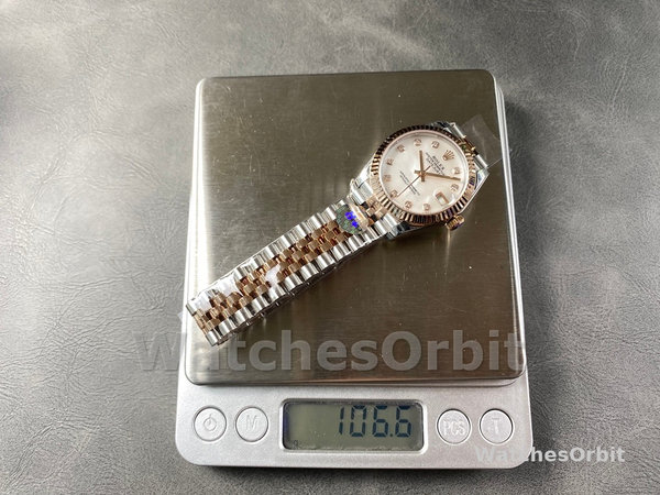 Replica Rolex Datejust 31-278271 0026, Diamanti, Bracciale Jubilee, Donna MOP (Madreperla)