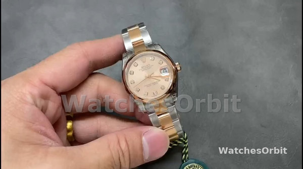 Women's Rolex Datejust 31-M278241 0023, Everose Gold, Rose Diamond Dial, Women’s Rose Gold Dial