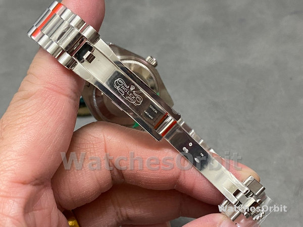 Replica Rolex Datejust 31-m278274 da donna, lunetta scanalata, quadrante blu, quadrante blu da donna