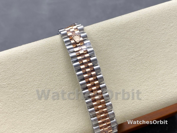 Rolex Datejust 31 m278381RBR 0028 Rose Gold Chocolate Diamond Dial Diamond Bezel Lady Watch