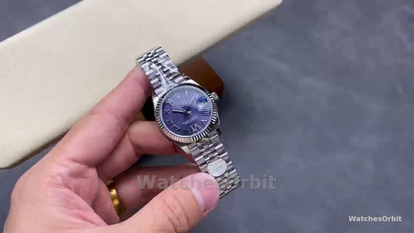 Replique Rolex Day Date 36-118138 0005 unisexe, or jaune, cadran chocolat, bracelet cuir chocolat