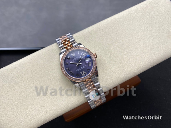Rolex Datejust 31 Purple Roman Diamond Dial Jubilee 278381RBR