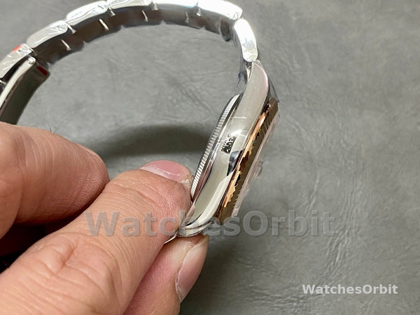 Replica Rolex Datejust donna 31-278271 0023, quadrante rosa con diamanti, quadrante oro rosa donna