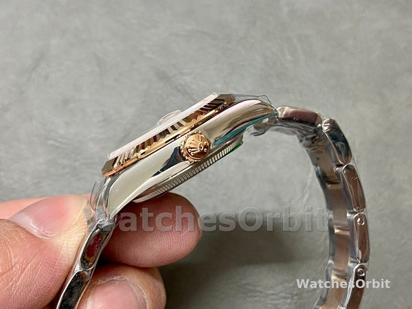 Replica Rolex Datejust donna 31-278271 0023, quadrante rosa con diamanti, quadrante oro rosa donna