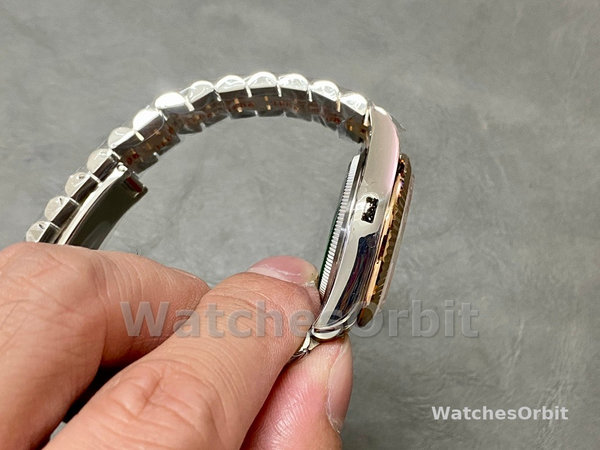 Replica Dames Rolex Datejust 31-M278271 0024, Rose Diamond Dial, Roségoud wijzerplaat