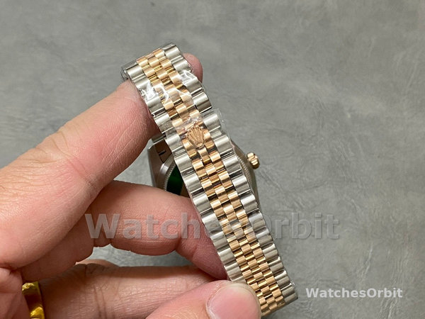 Replica Dames Rolex Datejust 31-M278271 0024, Rose Diamond Dial, Roségoud wijzerplaat