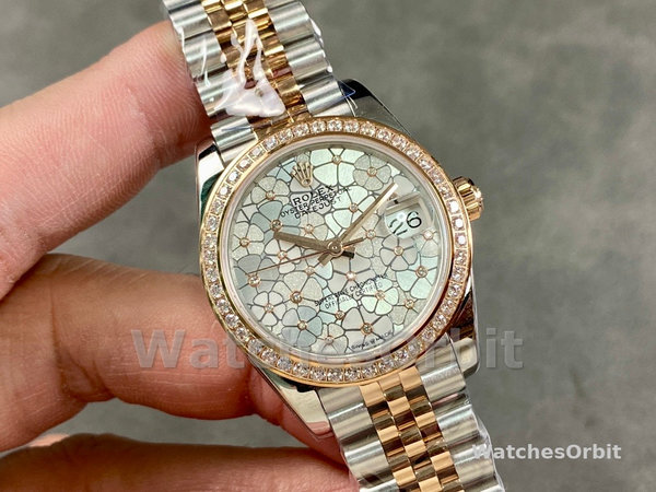 Womens Rolex Datejust 28-m279171 0017, Chocolate Index, Steel & Rose Gold, Chocolate Replica Watch Image