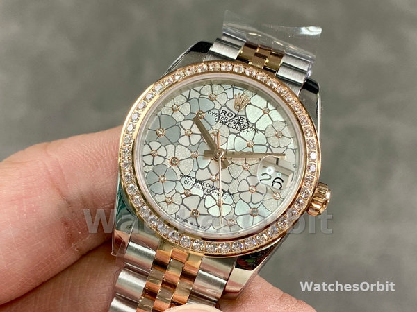 Womens Rolex Datejust 28-m279171 0017, Chocolate Index, Steel & Rose Gold, Chocolate Replica Watch Image