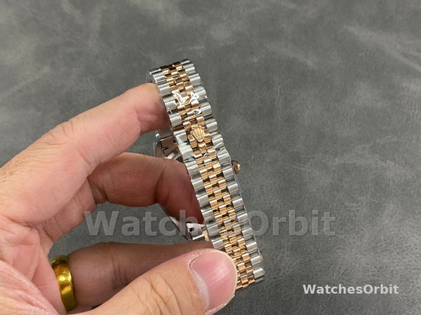 Womens Rolex Datejust 28-m279171 0017, Chocolate Index, Steel & Rose Gold, Chocolate Replica Watch Image
