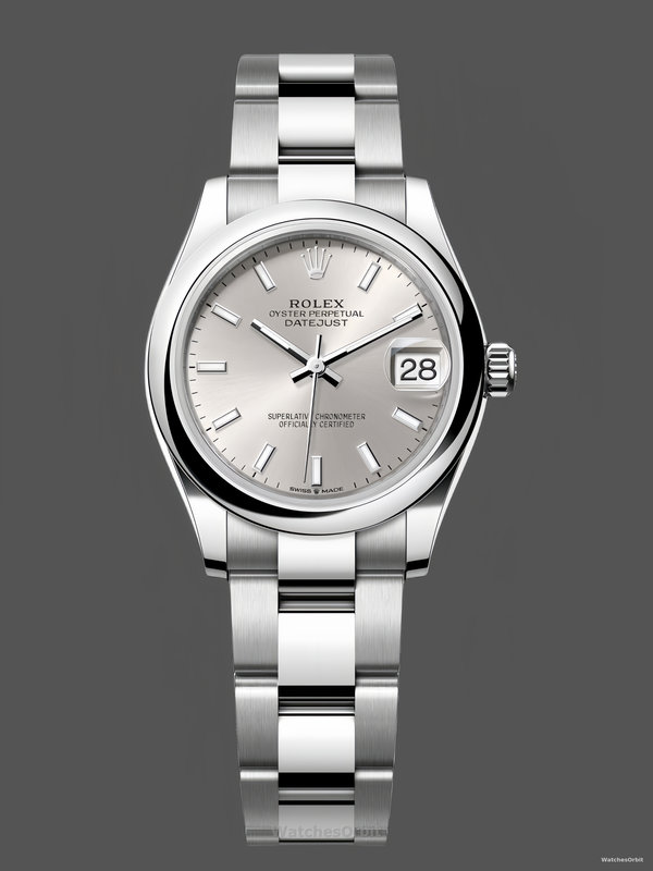 Rolex Datejust 31 Silver Dial Domed Bezel 278240 0005 Women's Watch
