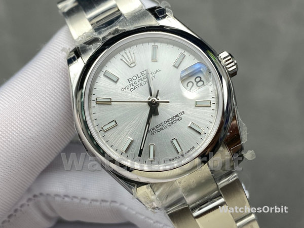 Womens Rolex Datejust 31-278240 0005, Silver Dial, Domed Bezel, Women’s Silver Dial Replica Watch Image