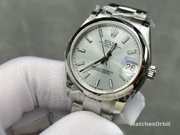 Womens Rolex Datejust 31-278240 0005, Silver Dial, Domed Bezel, Women’s Silver Dial Replica Watch Image