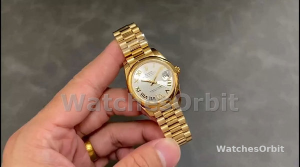 Women's Rolex Datejust 31-178248, Silver VI, Diamond Dial, 18K Yellow Gold, Silver Dial