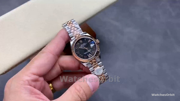 Replica Rolex Datejust 31-278271 0030, Quadrante grigio ardesia, Diamante VI, Donna Grigio