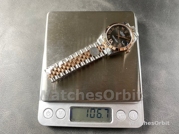 Replica Rolex Datejust 31-278271 0030, Quadrante grigio ardesia, Diamante VI, Donna Grigio