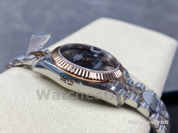 Replica Rolex Datejust 31-278271 0030, Quadrante grigio ardesia, Diamante VI, Donna Grigio