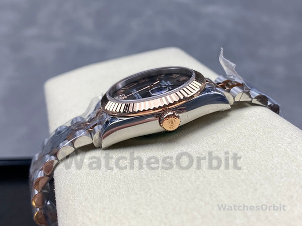 Replica Rolex Datejust 31-278271 0030, Quadrante grigio ardesia, Diamante VI, Donna Grigio