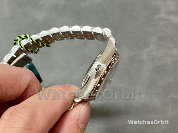Rolex Datejust 31 Stainless Steel and Rose Gold Chocolate Diamond Dial m278341rbr 0028