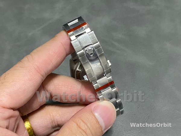 Rolex Datejust 31 Stainless Steel and White Gold Azzuro-Blue-Floral-Motif Diamond Dial m278274-0035