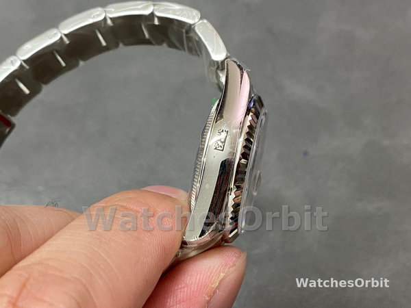 Womens Rolex Datejust 31mm White Gold Grey Dial m278274 Womens Luxury Grey Dial Replica Watch Image