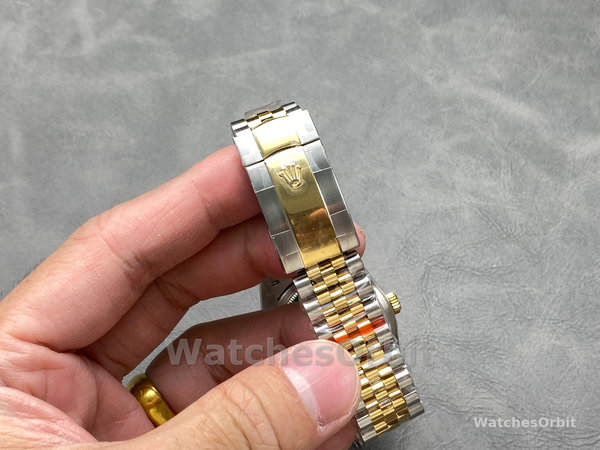 Replica Dames Rolex Datejust 31mm Geelgoud Witte Romeinse Wijzerplaat - M278243 0002 Witte Wijzerplaat