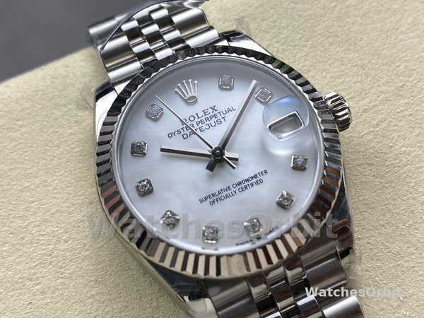 Replica Rolex Day Date 36-118138, oro giallo massiccio 18 carati, quadrante romano bianco, unisex