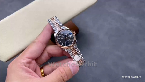 Replica Rolex Datejust donna 31-278271 0018, bicolore, quadrante ardesia scanalato, giubileo, ardesia