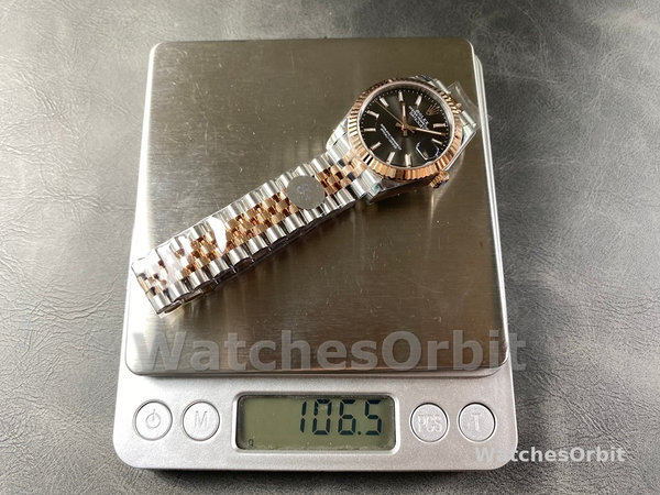 Replica Rolex Datejust donna 31-278271 0018, bicolore, quadrante ardesia scanalato, giubileo, ardesia