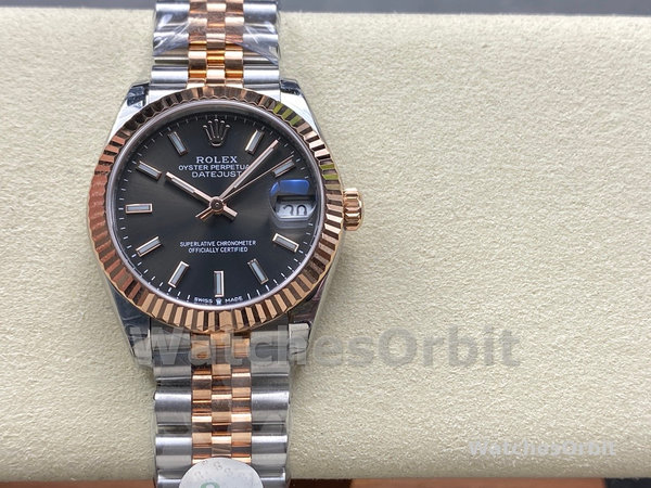 Replica Rolex Datejust donna 31-278271 0018, bicolore, quadrante ardesia scanalato, giubileo, ardesia
