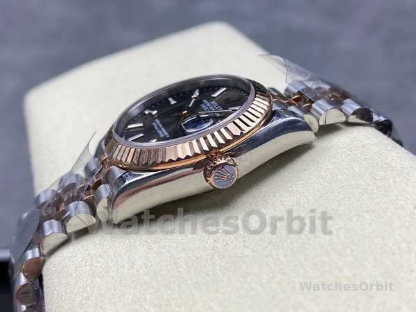 Replica Rolex Datejust donna 31-278271 0018, bicolore, quadrante ardesia scanalato, giubileo, ardesia