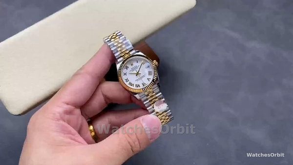 Replique Rolex Datejust 31-278273 0002, Cadran blanc, Femmes Blanc