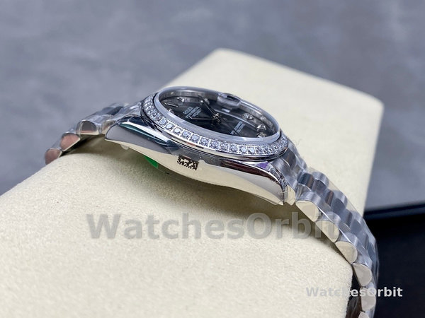 Womens Rolex Datejust 31mm White Gold Dark Grey Dial Womens  - M278289RBR 0006 Dark Grey Dial Replica Watch Image