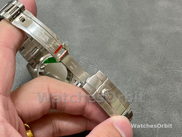 Replica Rolex Datejust 31-M278274 donna, oro bianco, quadrante verde menta, quadrante verde donna