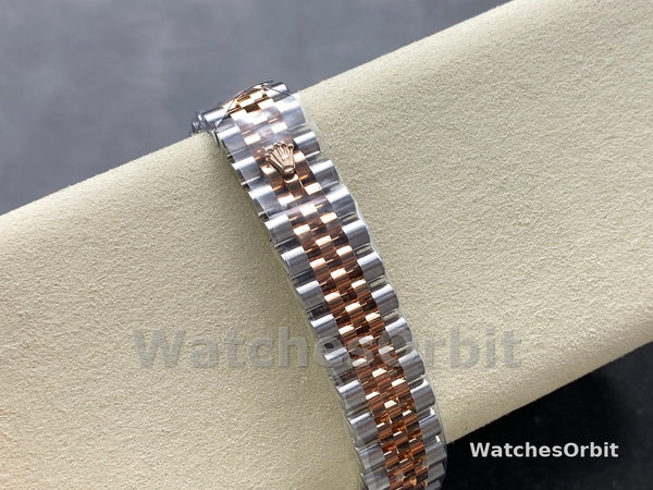 Replica Rolex Datejust donna 31-278271 0002, quadrante bianco con numeri romani, bianco donna
