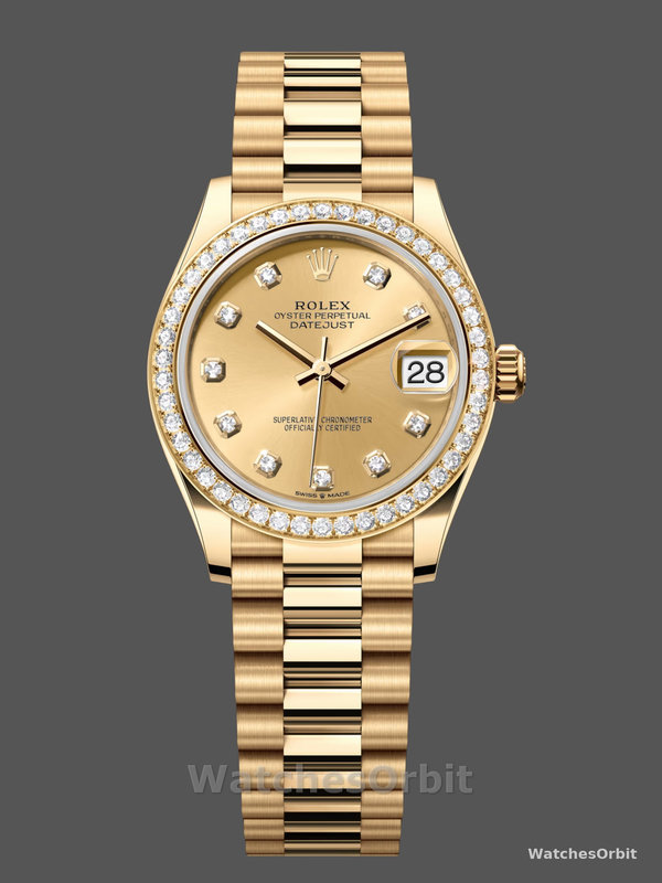 Rolex Datejust 31 Yellow Gold Champagne Dial 278288RBR 0005 Women's Watch